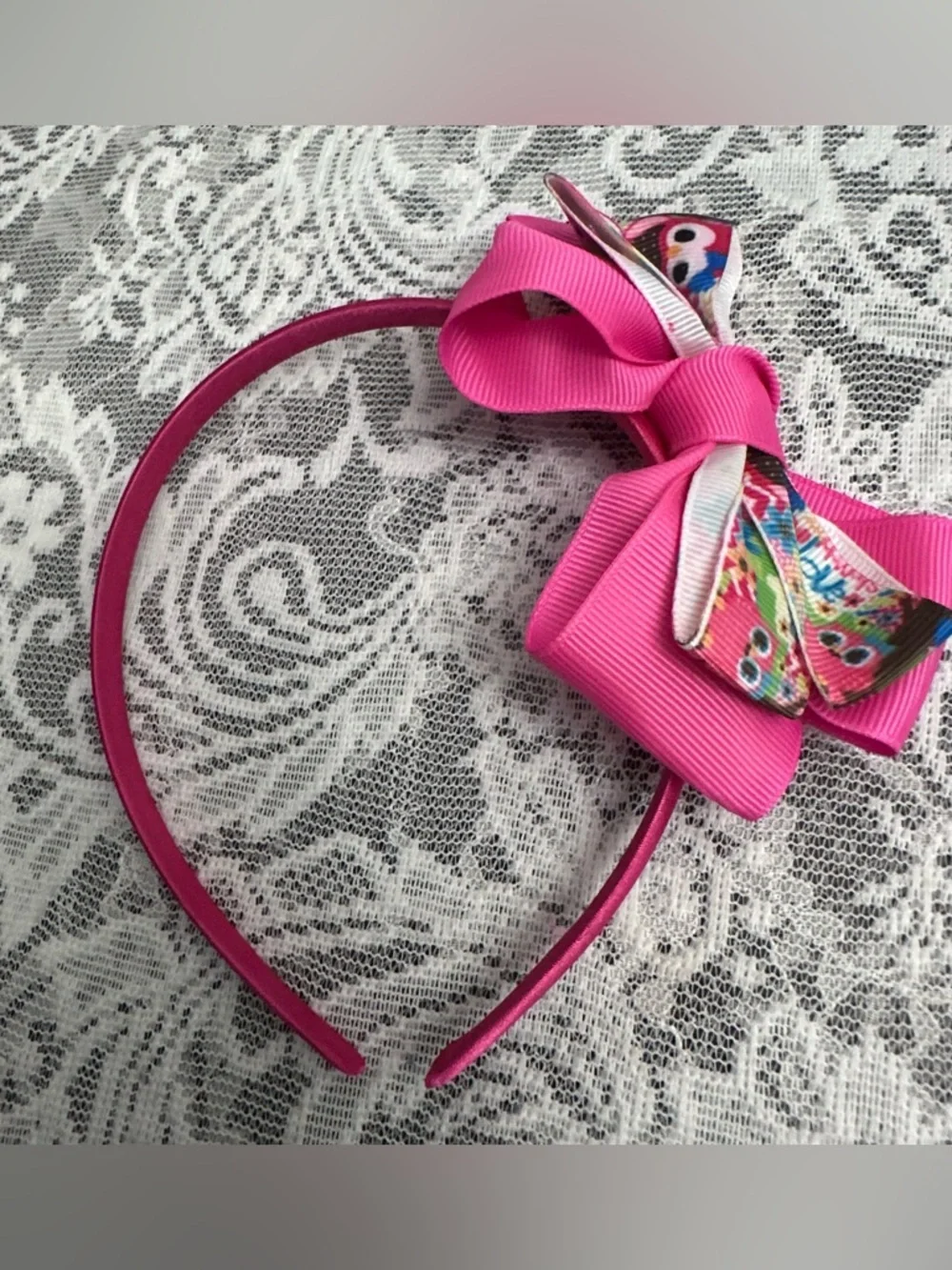 Girls Owl Bow Headbands 🦉🎀 6pc Colorful Cute Set
